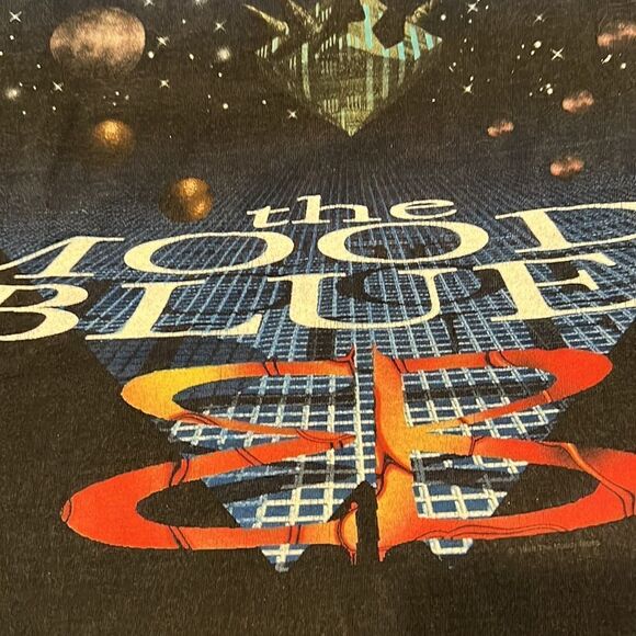 Vintage mens size XL authentic 1998 Moody Blues band T-shirt GVC - Picture 4 of 9